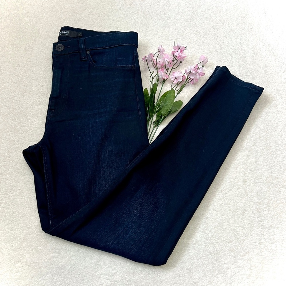 Hudson Dark Wash Barbara Super Skinny Jean - Size 27